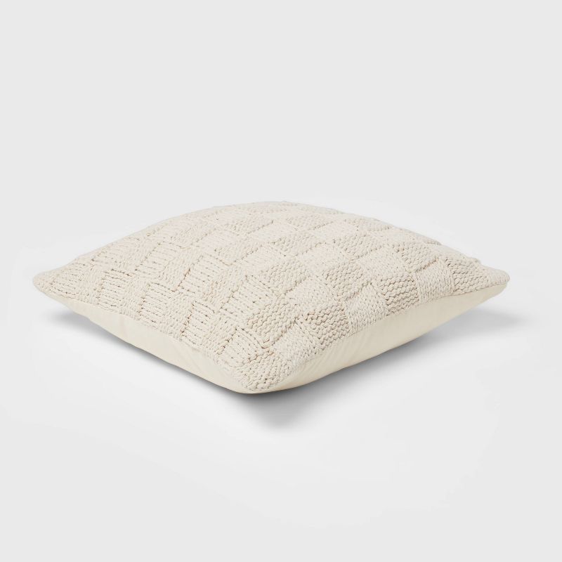 Oversized Chunky Knit Square Throw Pillow - Threshold™, 4 of 6