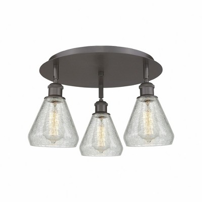 Conesus - 3 Light Flush Mount In Industrial Style-9.25 Inches Tall and 17.75 Inches Wide