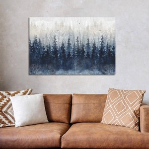 iCanvas Misty Indigo Forest by Carol Robinson Canvas Print Wall Art - 1 of 3