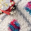 Tatyana Moroccan Diamond Trellis Shaggy Area Rug Pink - nuLOOM - image 3 of 4