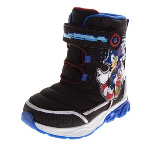 JOSMO Favorite Characters Snow Boots - Sonic the Hedgehog, Minnie Mouse, Frozen Elsa, Spider-Man & Lightning McQueen (Toddler/Little Kids) - 1 of 4