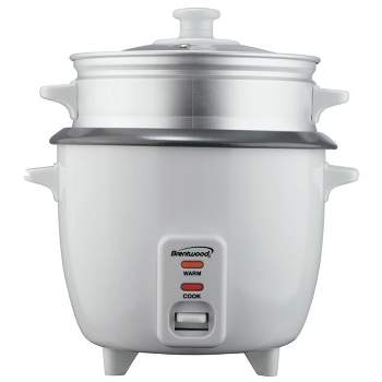Brentwood 10 Cup Rice Cooker/non-stick With Steamer : Target