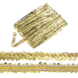 Unique Bargains Elastic PVC Durable Sequins Flat Paillette Sequin Trim 1 Pc - 1 of 4