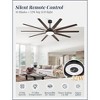 Arceso 84" Industrial Modern Ceiling Fan with LED Light and Remote for Indoor - 2 of 4