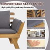 FDW Outdoor Couch Patio Couch Daybed with Adjustable Armrest & Cushion - 4 of 4