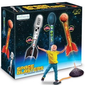 ArtCreativity Space Rocket Launcher for Kids - Includes 3 Foam Rockets, Base & Pad - 1 of 4