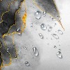LunaLulinlk Black and Gold Marble Shower Curtain - 2 of 4