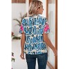 I AM A FASHION JUNKY Beige Abstract Floral Print Frilled Neck Puff Sleeve Blouse - 2 of 4