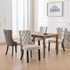 SET OF 2 Classic Velvet Dining Chairs, High-end Tufted Solid Wood Contemporary Velvet Upholstered Dining Chair with Wood Legs Nailhead - 3 of 4