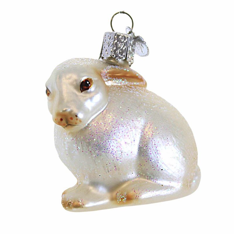 Old World Christmas 2.0 Inch Cottontail Bunny Guidance Protection Faith Tree Ornaments, 1 of 3