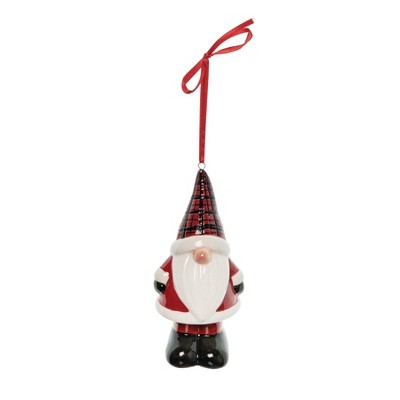 Gallerie II Plaid Gnome 3D Two Sided Ornament