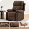 SEVOBAL Sofas Small Recliner Sofas for Living Room Chair for Adults, Living Room Recliner Adjustable Sofas for Home, Brown,34.2"*32.2"*39.3" - 4 of 4