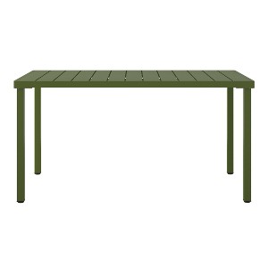 WestinTrends Playa 59" Iron Metal Outdoor Rectangular Patio Dining Table For 6 - 1 of 4