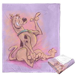 Warner Bros. Scooby-Doo Sketchy Scooby Silk Touch Throw Blanket 50x60 Inches - 1 of 4