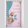 NoJo Sugar Reef Mermaid Photo Op 100% Cotton Fitted Crib Sheet, A Little Mermaid Sleeps Here - 3 of 4