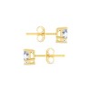 SHINE by Sterling Forever Sterling Silver 5mm Heart CZ Stud Earrings - 3 of 4