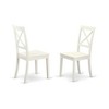 HomeStock Dining Room Cross Back Solid Wood Seat Chairs, Set of 2 - 3 of 3