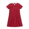 Girls' Organic Short Sleeve Cable Sweater Dress with Collar, Kids - 3 of 3