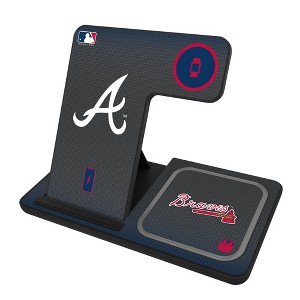 Keyscaper MLB National League Teams Linen 15-Watt 3 in 1 Charging Station - 1 of 4