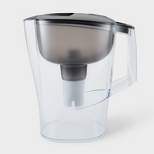Water Filtration Pitcher Black 10 Cup Capacity - up & up™