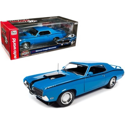 1970 Mercury Cougar Eliminator Hardtop Competition Blue "MCACN" "American Muscle 30th Anniversary" 1/18 Diecast Car by Autoworld
