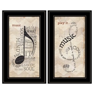 Music Framed Wall Art, Modern Home Decor Framed Print for Living Room, Bedroom & Farmhouse Wall Decoration by Marla Rae - 1 of 4