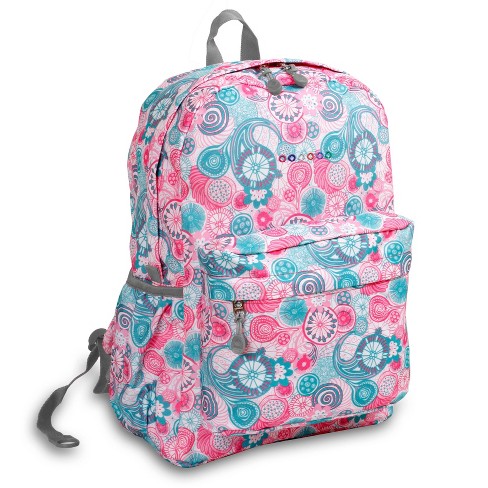 J World 17 Oz Laptop Backpack Blue Raspberry Target