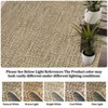 Braided Print Area Rugs for Living Room Non Slip Backing Farmhouse Accent Rug Non-Shedding Woven Carpet Foldable Low Pile Ultra Soft Indoor Rug - 4 of 4