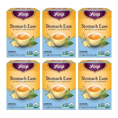 Yogi Tea - Stomach Ease 6 Pack - 96 Organic Herbal Tea Bags