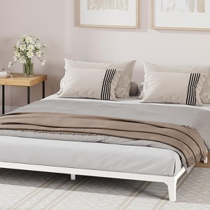 Universal Metal Bed Frame with Storage - Heavy Duty Platform for Twin/Full/Queen/King, No Box Spring - 1 of 4