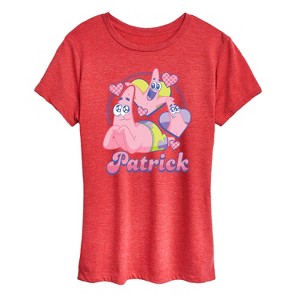 Women's - Spongebob Squarepants - Cute Patrick Short Sleeve Graphic T-Shirt - 1 of 4