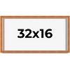 PosterPalooza | Panoramic Classic Brown Picture Frame - UV Acrylic, Foam Board Backing, Hanging Hardware - 2 of 4