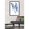 Trends International Jean Plout - Indigo Botanical Asplenium Trichomanes Framed Wall Poster Prints - 2 of 4