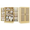 Karl Home Rattan Kitchen Storage Cabinet With 2 Doors And Adjustable Shelves Pantry Cabinet - 2 of 4