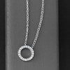 Pure Collection by Ross-Simons 0.10 ct. t.w. Diamond Eternity Circle Necklace in Sterling Silver - 3 of 4