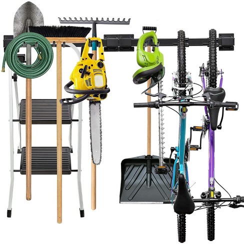 Raxgo Wall-mounted Tool Racks With Storage Shelves And Hooks : Target