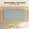 KeaBabies Lyra Muslin Crib Sheets for Boys, Girls, 2pk 52x28 Cotton Baby Crib Mattress Sheets Fitted, Soft, Breathable - 4 of 4