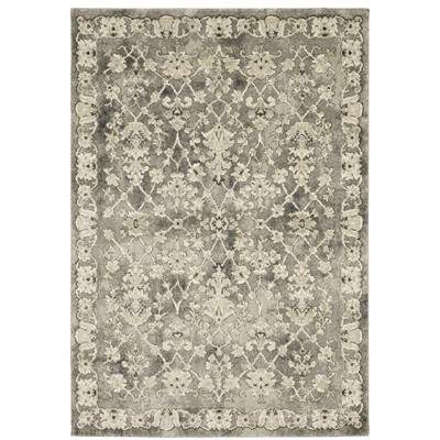 Oriental Weavers Florence 1002E Grey/ Beige Indoor Area Rug - 6'7" x 9'6"