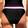 Women's Chic High-Waisted Bikini Bottoms with Contrast Trim - Cupshe - 3 of 4