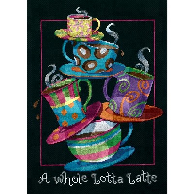 Dimensions Counted Cross Stitch Kit 11"X14"-A Whole Lotta Latte (14 Count)
