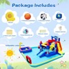 Racxily 10 in1 Inflatable Slide Water Park Bouncing House Garden with Splash Pool & Water Blaster & Basketball & Climbing Wall & Dual Pools & Soccer - 3 of 4