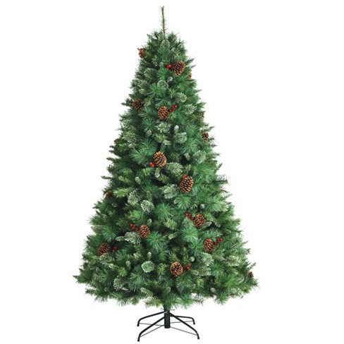 Costway 6ft \7ft\8ft Unlit Hinged Pvc Artificial Christmas Pine Tree ...