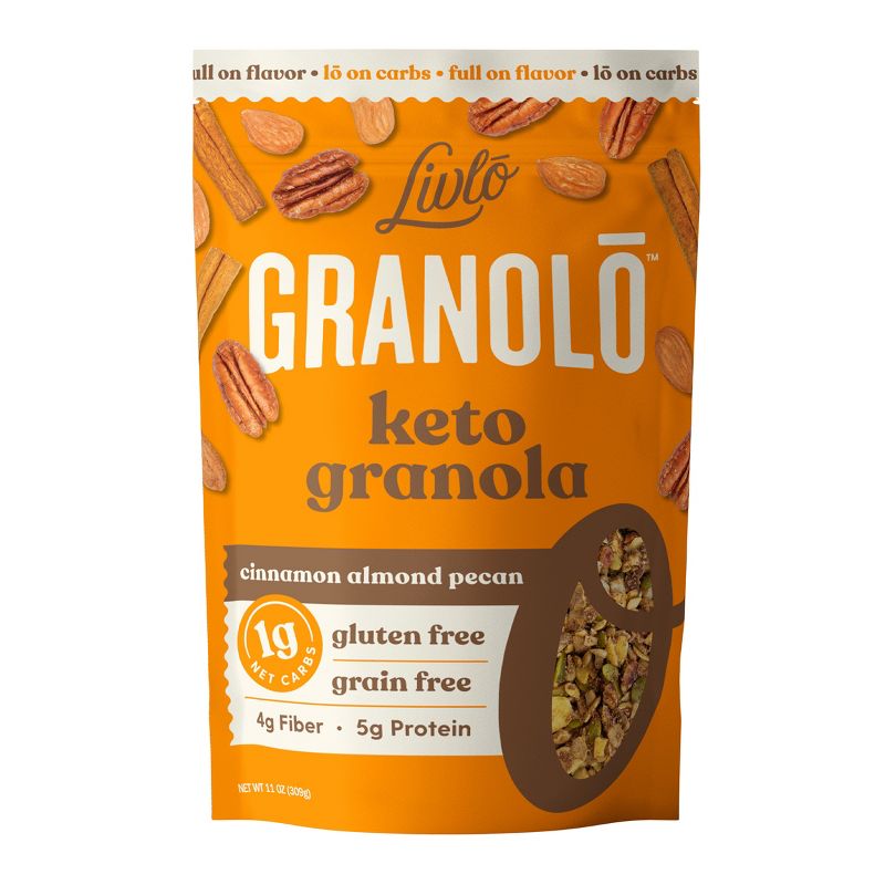 Livlo Granolo, Keto Granola, Cinnamon Almond Pecan, 10.5 oz, 1 of 7