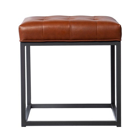 Target store leather ottoman