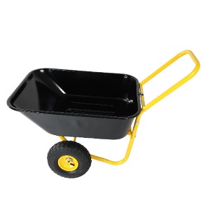 Lyngins Foldable Garden Cart,10" Wheel Collapsible Wagon with Oxford Cloth Bag, Lightweight Yard Wheelbarrow for Gardening & Hauling - 1 of 4