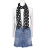 INSPIRE CHIC Women's 1950s Polka Dots Chiffon Retro Lightweight Soft Sheer Long Scarves for All Season 1Pc - 2 of 4