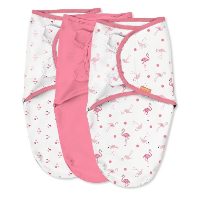 Image of SwaddleMe Original Swaddle Wrap Newborn - Flamingo Fiesta S/M - 3pk
