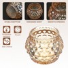 Unique Bargains Centerpiece Decor Round Polka Dot Glass Tea Light Holder - 3 of 4