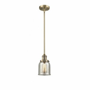 Bell - 1 Light Stem Hung Mini Pendant In Industrial Style-10 Inches Tall and 5 Inches Wide - 1 of 1