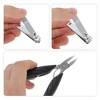 Unique Bargains Nail Clippers Set Toenail Clippers Black 1 Set - 2 of 4